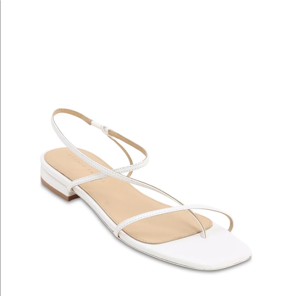 White Studio Amelia Crossover Sandals